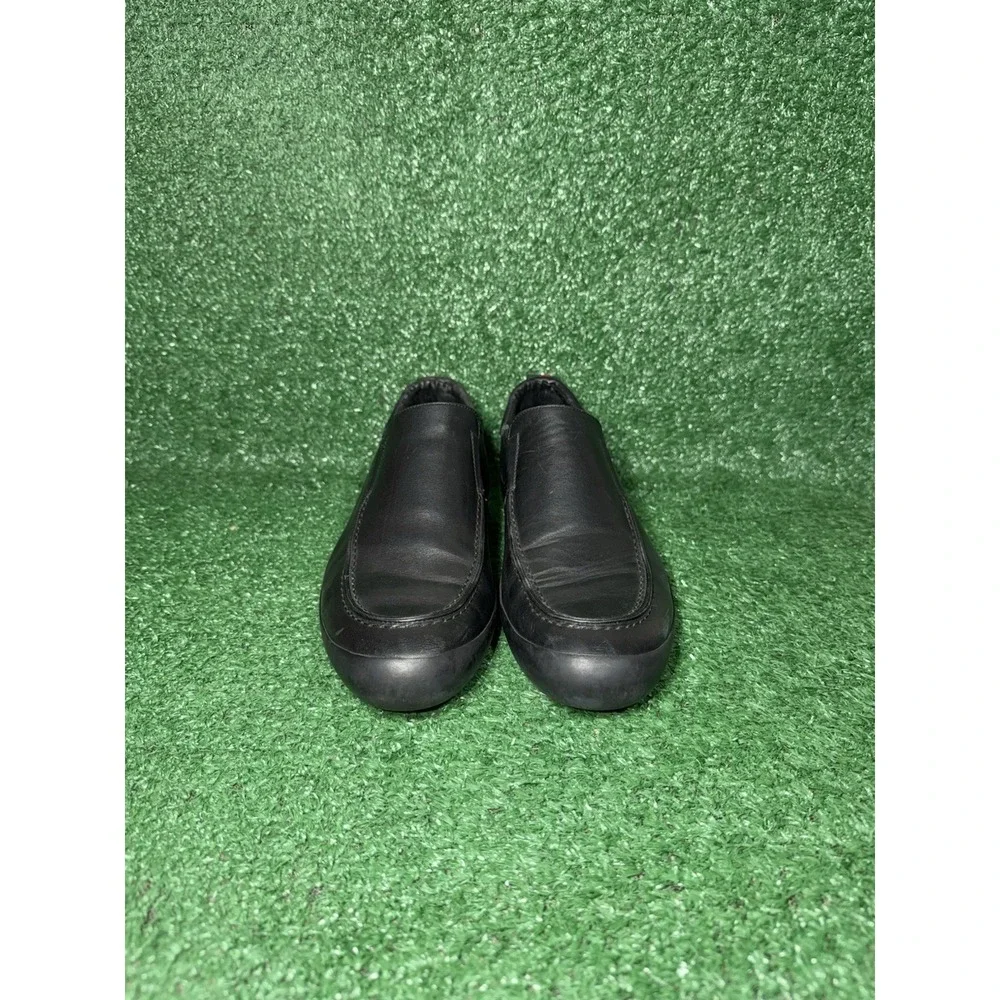 Vintage Gucci Shoes Mens Size 8.5 US Black Leather Slip On Loafers Luxury Italy